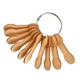 thumbnail image 1 of GUOOL 10 Pieces Wood Bobbins Crafts Winding Board for Knitting Sewing Cross Stitch A, 1 of 9