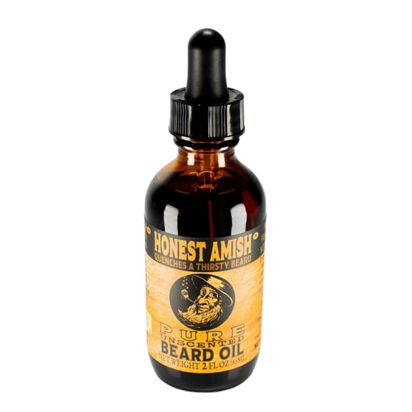 Aceite para barba Honest Amish Pure, sin fragancia, 60 ml