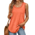 thumbnail image 2 of HAPIMO Women's Summer Tank Tops Halter Neck Blouse Flowy Swing Layer Camis Vest Basic Tunic Camisole Solid Color Print Tops Sleeveless Shirts for Girls s, 2 of 5