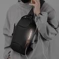 thumbnail image 3 of maskred Large Capacity Shoulder Bag Pack With Stylish Appearance And Divided Interior Space Outdoor Grey gold matching, 3 of 6