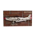 thumbnail image 1 of HomeRoots 401171 C1943 Cadre Gris Mustang P51, 1 of 1