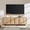 Natural Oak, variant on KeyWhat TV Stand for TVs Up to 80", Modern Entertainment Center with Storage, TV Console with Handle-Free Hidden Doors Design for Living Room, Light Knotty