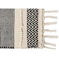 thumbnail image 4 of REDEARTH Placemats-Hand Woven Exquisite Artisan Made Placemet Set for Dining Table, Coffee Table, Console, Dresser; 100% Cotton 14x20; Chevron Black Set of 6, 4 of 7