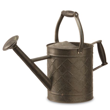 12 Antique Black Handcrafted Metal Watering Can Walmart Com