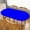 Blue, variant on Oval Fitted Tablecloth Blue Table Cloth with Elastic Edge Solid Color Tablecloths for Dining Buffet Party Outdoor Picnic, Washable Polyester Table Cover Fit for 48"x68" Oval Tables