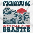 thumbnail image 2 of Freedom Don't Take It For Granite Pun Romper Boys or Girls Infant Baby Brisco Brands 6M, 2 of 6