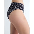 thumbnail image 4 of Free Assembly Women's and Women's Plus Banded High Waisted Print Bikini Bottoms, Sizes XS-3X, 4 of 5
