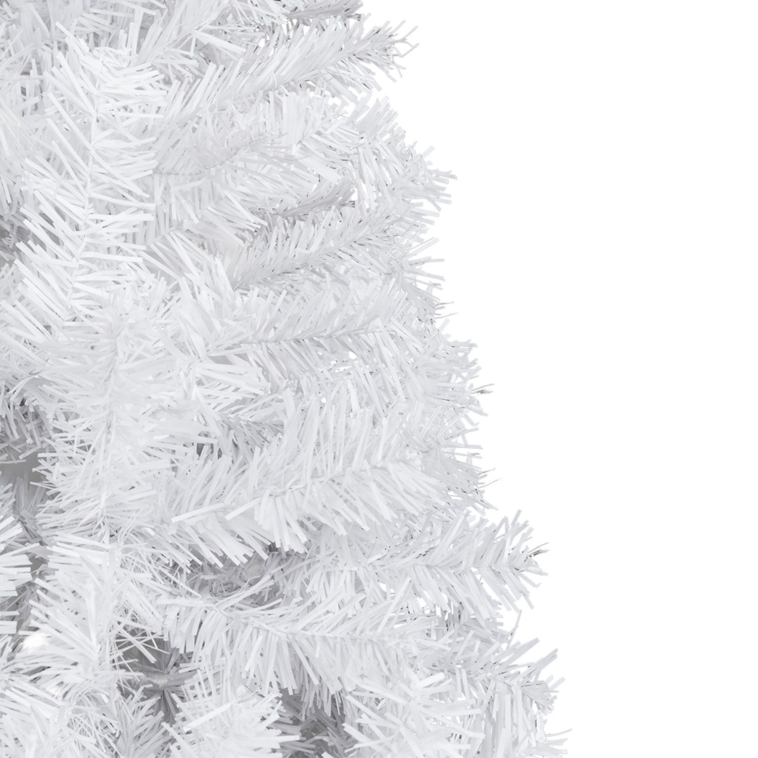 Astoutdoor 8 ft White Flocking Christmas Tree with 1349 Branches
