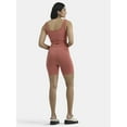 thumbnail image 3 of No Boundaries Seamless Cropped Tank Top and Bike Shorts Set, Women's, 3 of 5