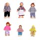 thumbnail image 1 of Puppet Set de madera Niños Humanos Figura humana Juguete Kit de muñecas de muñecas Patrón de juego para niños Random, 6pcs Guardurnaity FN000309-02, 1 of 7