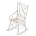 thumbnail image 3 of Silla en Miniatura ANGGREK Mecedora en Miniatura Asiento de Cuerda Tejida Color Blanco, 3 of 8