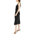 thumbnail image 3 of INC International Concepts Women's Tie Front Midi Dress Black Size X-Large, 3 of 3