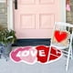 thumbnail image 1 of Alfombra de San Valentín en tres tamaños, imitación lana, para entrada, baño, antideslizante, con diseño de San Valentín., 1 of 6