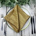 thumbnail image 4 of Balsa Circle 5 Pieces 20" x 20" Gold Crinkle Accordion Taffeta Table Napkins, 4 of 8