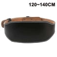 thumbnail image 1 of Cinturón de levantamiento de pesas de cuero para hombres y mujeres duradero y cómodo, ajustable, con hebillas para estabilizar el soporte de la parte inferior de la espalda, para levantar pesas l, 1 of 5