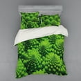 thumbnail image 2 of Ambesonne Nature Bedding Set 3 Pcs, Broccoli Kale Foliage, Twin XL, Lime Green, 2 of 3