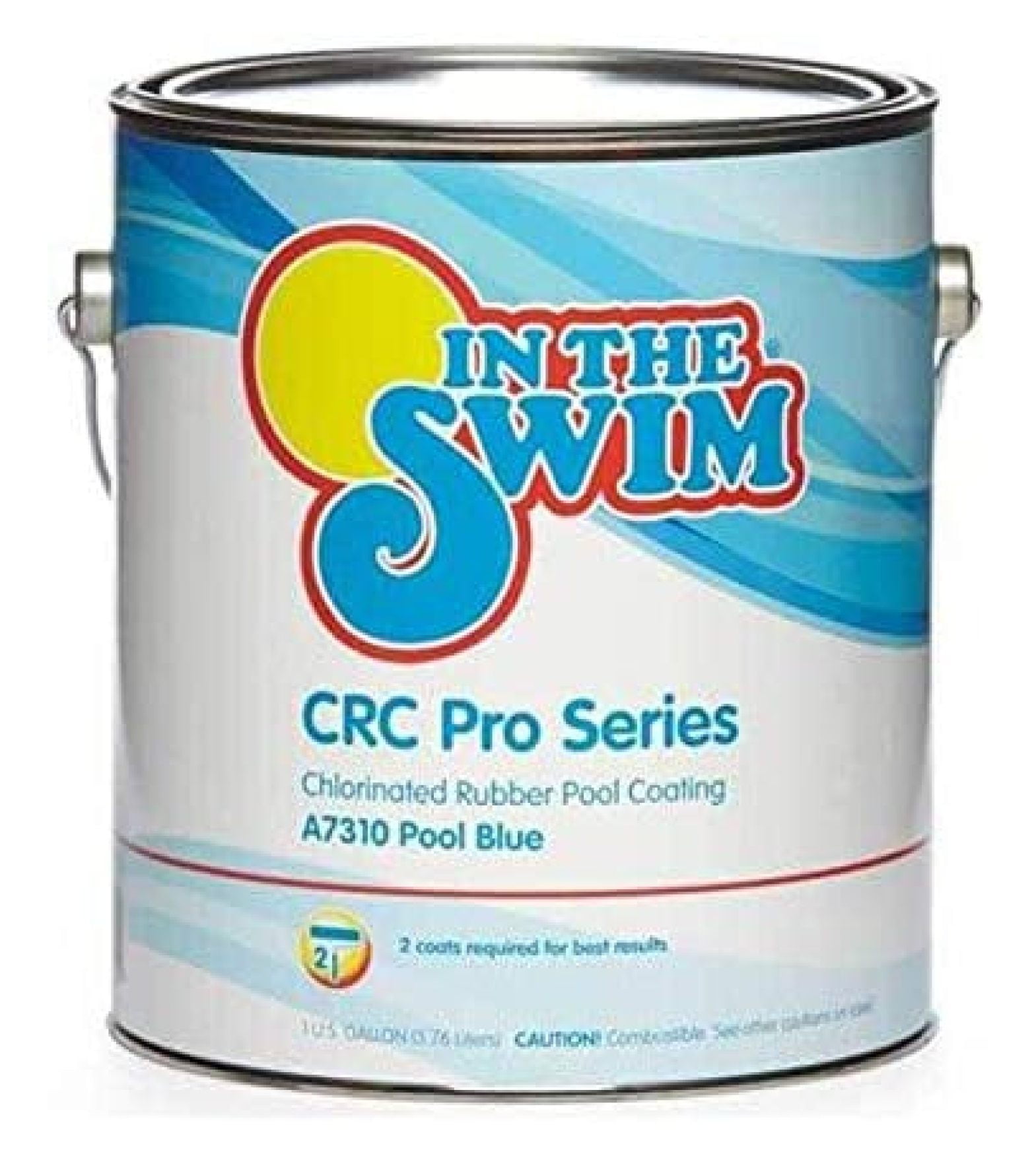 CLkPde CRC Pro-Series Chlorinated Rubber-Base Pool Paint - Pool Blue 1 Gallon