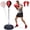 Red, variant on Red Adjustable Height Punching Bag With Stand For Adults Home Gym MMA Fitness