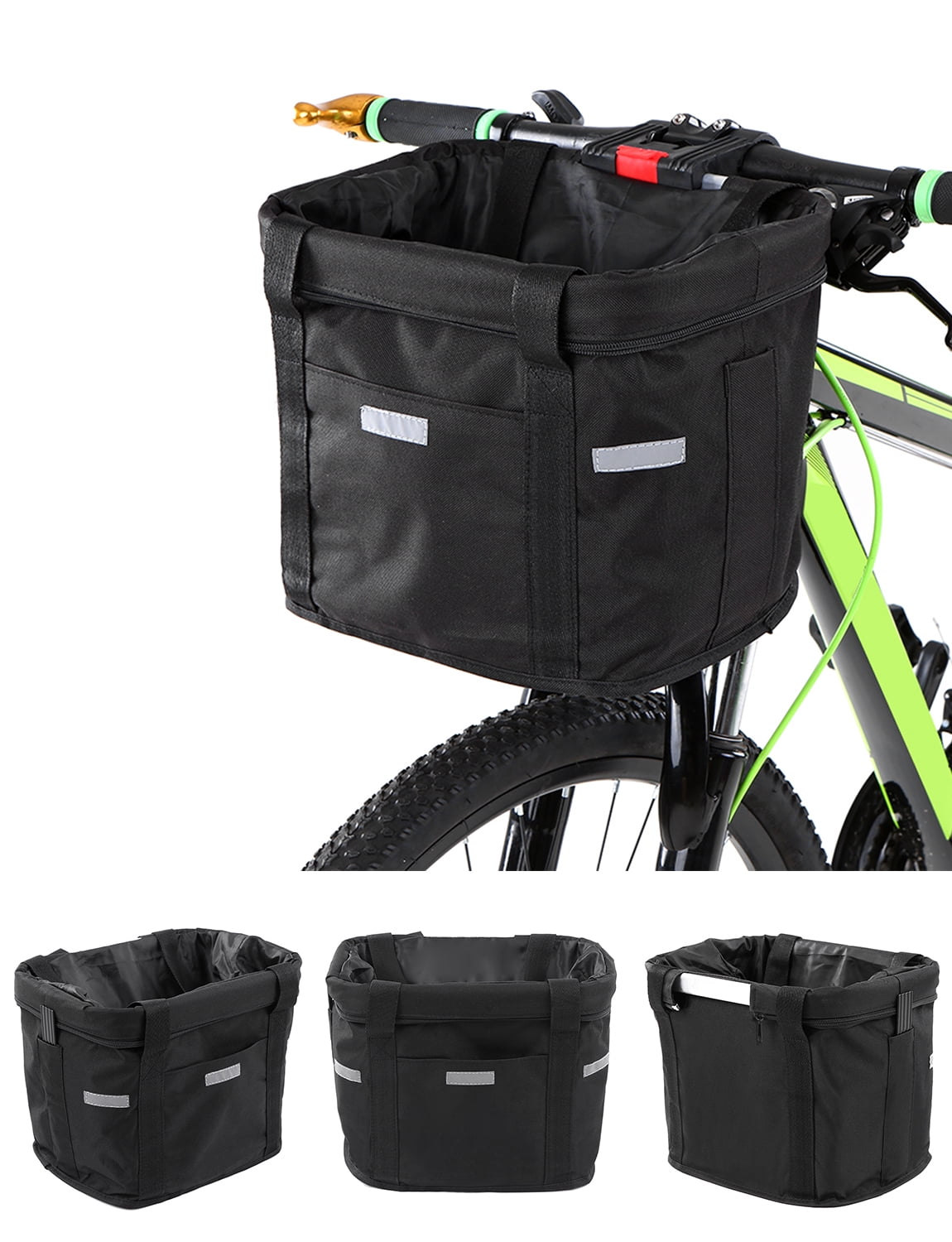 Bicycle Front Basket Waterproof Bike Handlebar Basket Pet Carrier Frame Bag CO 
