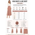 thumbnail image 7 of Women's Flowy Maxi Skirt with High Waist and A-Line Silhouette, 7 of 7