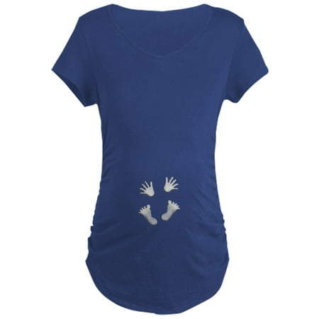 

CafePress - Handsandfeetmaternity Maternity T Shirt - Maternity Dark T-Shirt