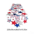 thumbnail image 3 of Tepsmf Independence Day Embroidered Table Runner Patriotic Red White Blue Star Table Runner American Flag Dining Table Decor for Fourth of July Memorial Day Seasonal Home, 3 of 8