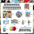 thumbnail image 2 of One Piece Birthday Decoration Luffy Hat Party Favors Disposable Party Tableware Tablecloths Plates Cups Cartoon Figure Decor Toy, 2 of 7