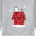 thumbnail image 3 of Peanuts - Snoopy Joy - Men's Crew Neck Fleece Pullover, 3 of 6