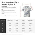thumbnail image 5 of Balery Indigo Tie Dye Camisa Casual de Manga Corta con Botones para Hombre, Texturizada, Estilo Cubano, para Playa, Verano-XX-Large, 5 of 5