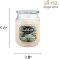 thumbnail image 4 of Candle-lite Scented Candles, Island Coconut Mahogany Fragrance, One 18 oz. Single-Wick Aromatherapy Candle with 110 Hours of Burn Time, White Color, 4 of 7