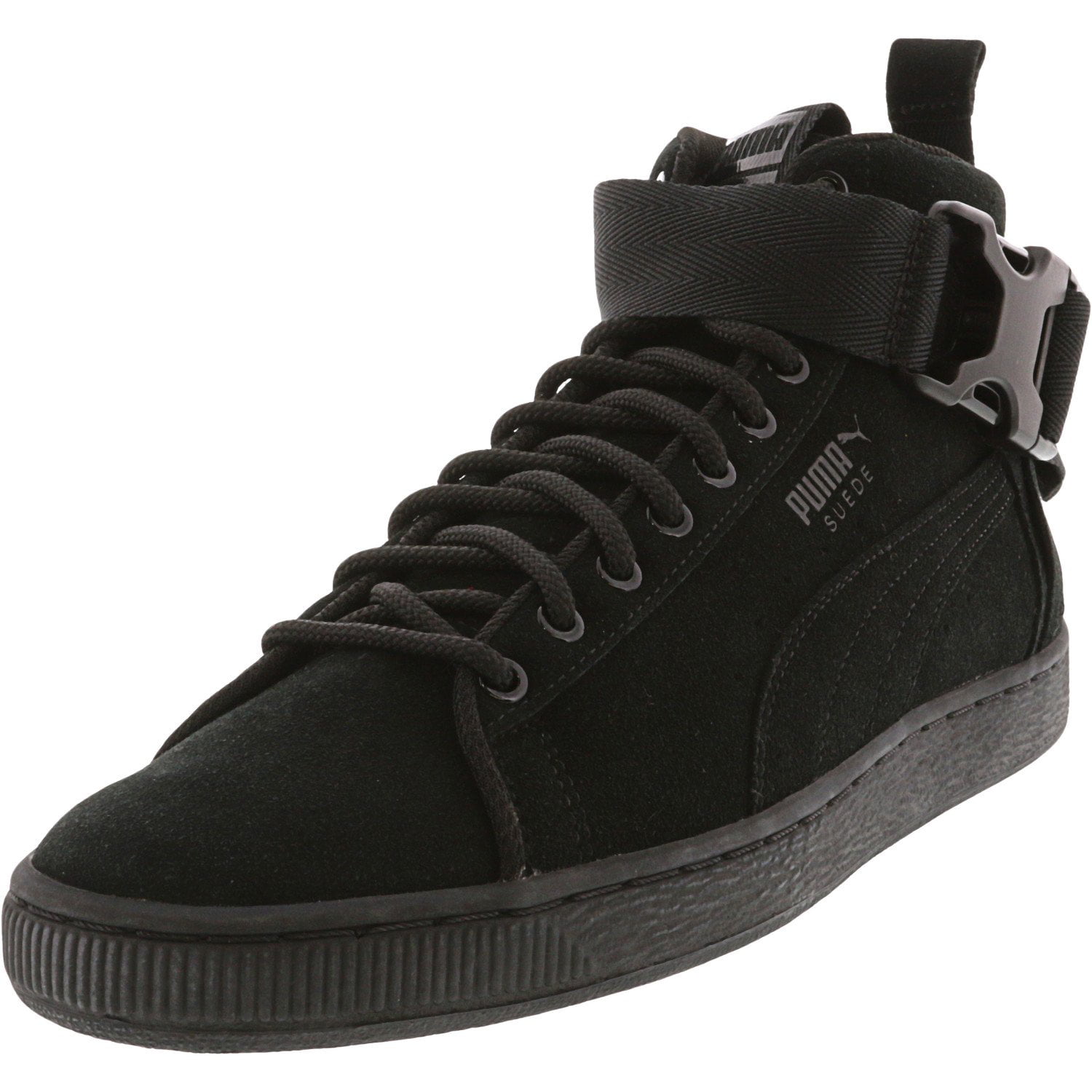 Suede Classic Mid Buckle Black 