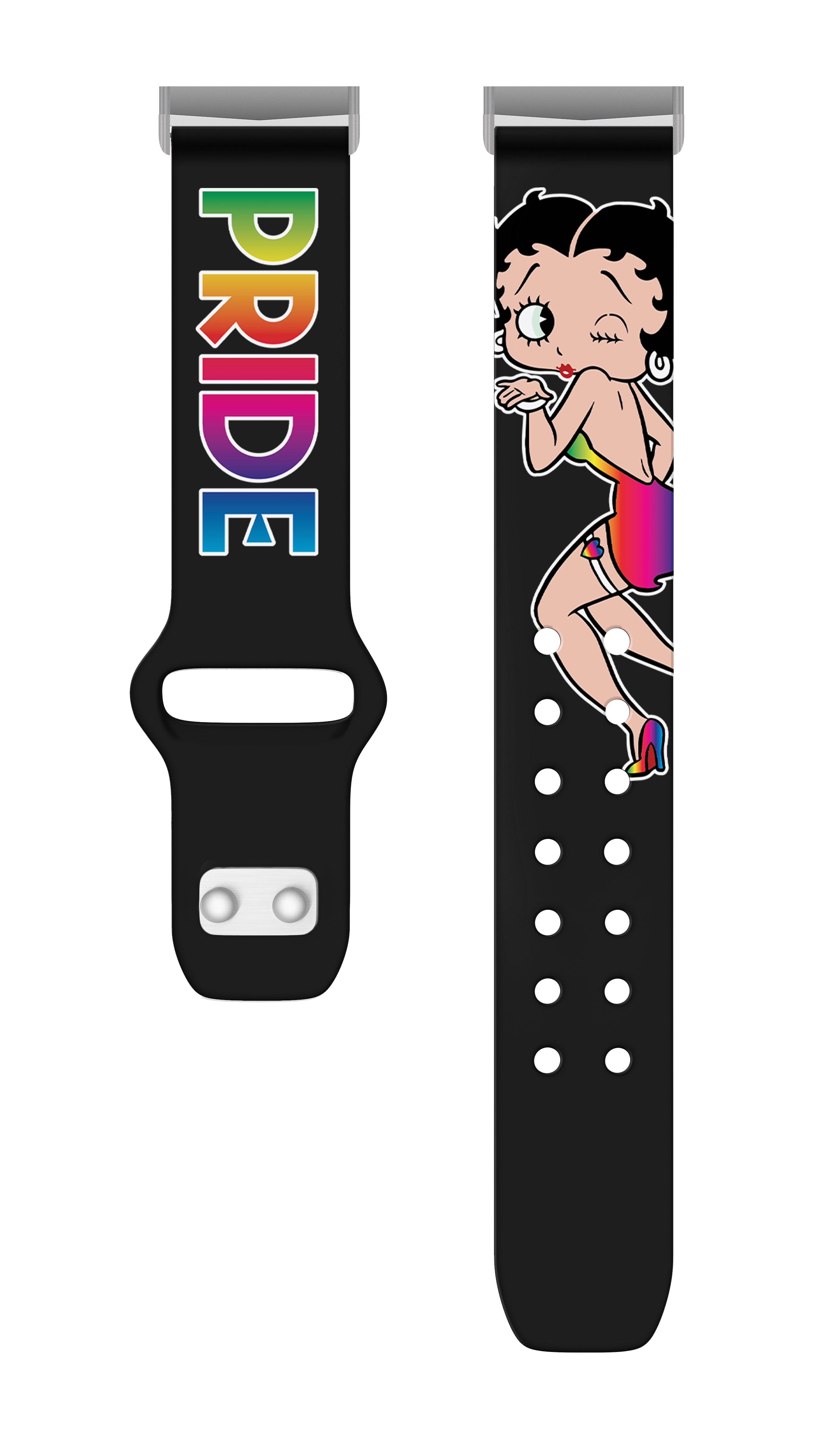 Betty Boopy Pride HD Watch Band Compatible with FitBit Versa 3 & Sense (20mm Long Pride) by Affinity Bands
