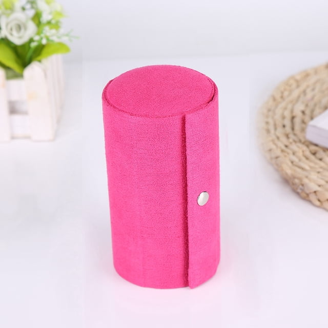 Almacenamiento de joyas, cilindro portátil de 3 capas, caja de almacenamiento de joyas, caja de almacenamiento de joyas, durabilidad mejorada Jadeshay A