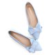thumbnail image 2 of Zapatillas de ballet SAILING LU Bow-Knot para mujer, ante azul cielo, talla 5, 2 of 7