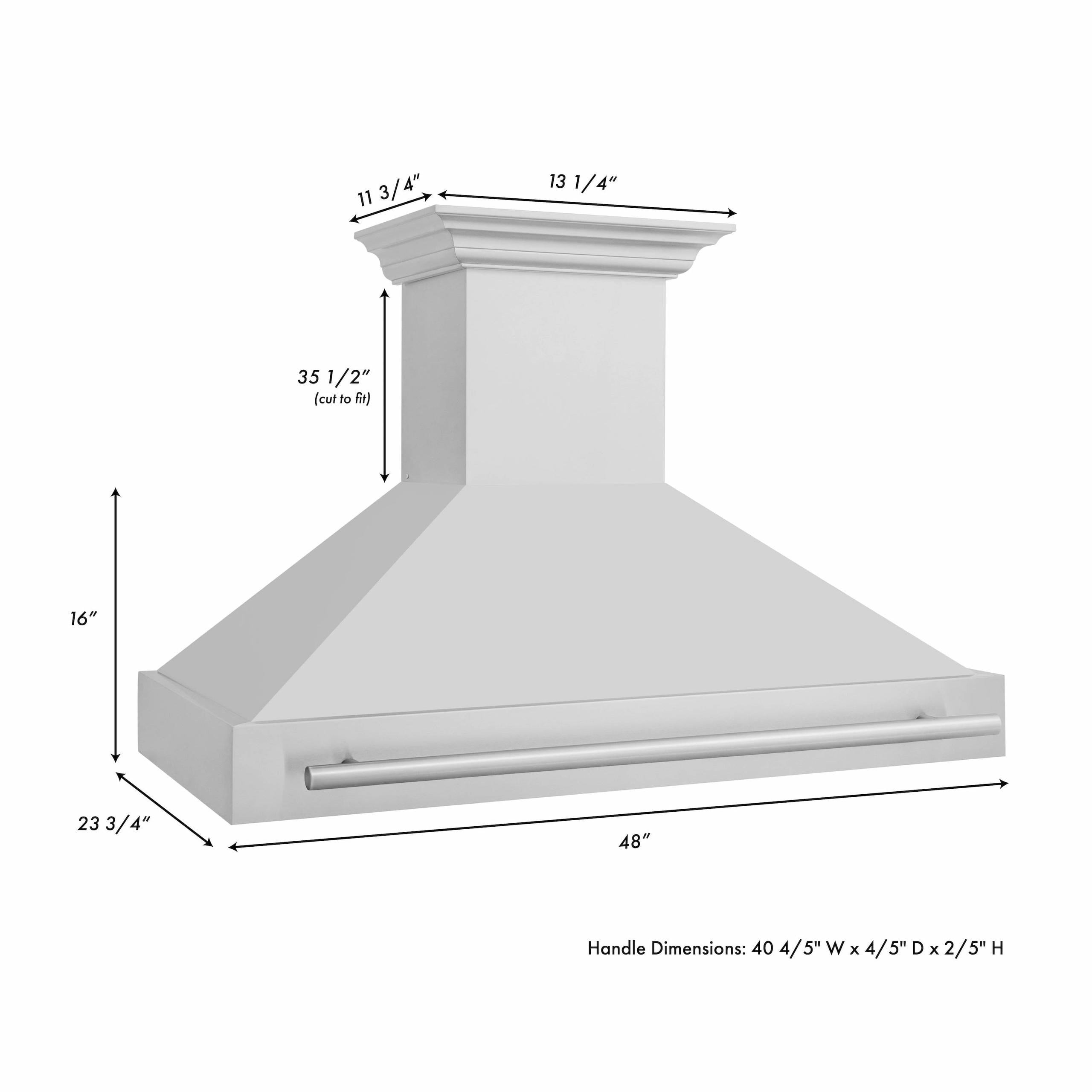 ZLINE KITCHEN AND BATH 8654STX48 ducted hood