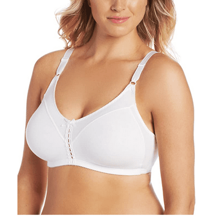 

Women s Bali 3036 Double Support Cool Comfort Cotton Wirefree Bra (White 42D)