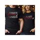 thumbnail image 1 of Camisetas a juego para parejas (para él y para ella), para hombre y mujer, para San Valentín, de manga corta, para parejas, regalo de Navidad, para adultos, hombres, mujeres, adolescentes, jóvenes y o, 1 of 5