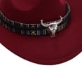 thumbnail image 5 of Quealent Toddler Cowboy Hat, Felt Cowboy Hats for 1-15, Western Cowgirl Costume for Kids, Boy and Girl Wine 3-8 Years, 5 of 5