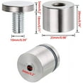 thumbnail image 2 of LAICAIW 24 Vis de Support de Panneau 1 x 1 Pouce, Clous de Support de Verre Publicitaire, Supports en Acier Inoxydable pour Panneau de Verre Plexiglas Image, 2 of 7