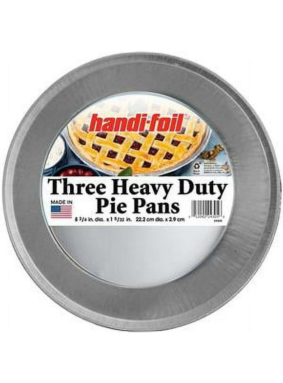 Handi-Foil Heavy Duty Aluminum Pie Pan, 9-inch Diameter 3 Count