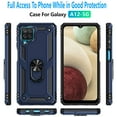 thumbnail image 3 of Samsung Galaxy A12 Case, [Not fit for Samsung Galaxy A10/ Galaxy A11], With [Tempered Glass Screen Protector Included], STARSHOP Drop Protection Ring Kickstand Cover- Ink Blue, 3 of 7