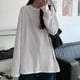 thumbnail image 4 of FindThy Camiseta casual con cuello redondo para mujer, manga larga, color sólido, blusas, 4 of 4