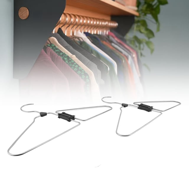 Perchas Plegables Para Ropa, Percha Plegable Multifuncional De Acero Inoxidable Antideslizante Práctica Para El Hogar