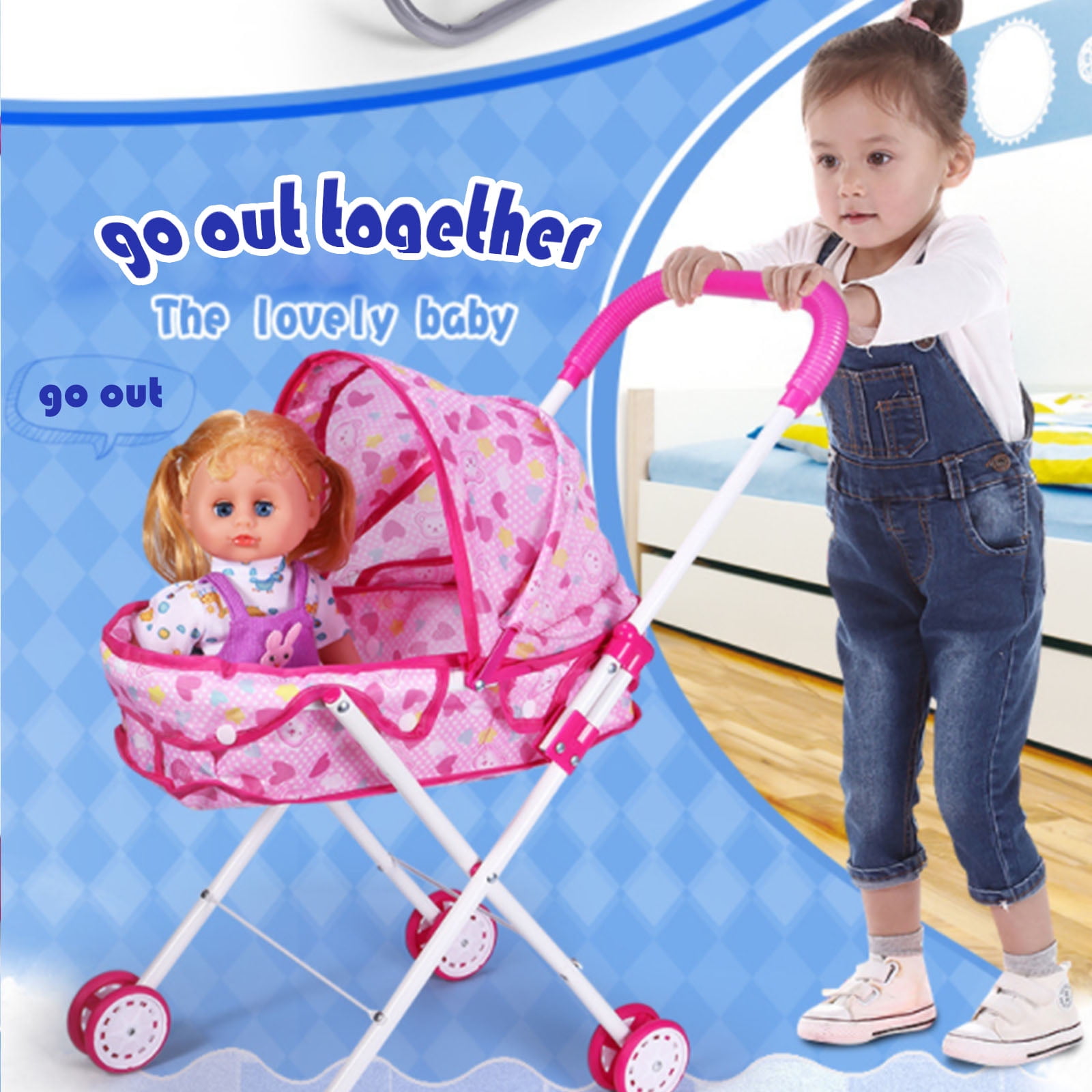 Lovely baby doll stroller hotsell