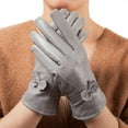 thumbnail image 3 of Women Leather Gloves Winter Warm Real Lambskin Fleece Lined Driving Gloves, 3 of 7
