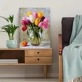 thumbnail image 5 of UXIEQU Vibrant Tulips Vase Canvas Wall Art Print 15.75x11.81 Inches, 5 of 8