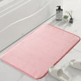 thumbnail image 4 of YIMWNYI Thickened Fleece Floor Mats Non-Slip Absorbent Kitchen Bathroom Rug Soft Comfortable Carpet Pad, Quilted Foam Mat for Entrance Door, Easy to Clean, Durable Home Decor, 4 of 6