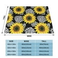 thumbnail image 4 of XMXT Flannel Throw Blanket for Couch, Sunflower Realistic Coloring Bed Sofa Decor Blankets for Home Bedroom, 40 x 30 inches, 4 of 9