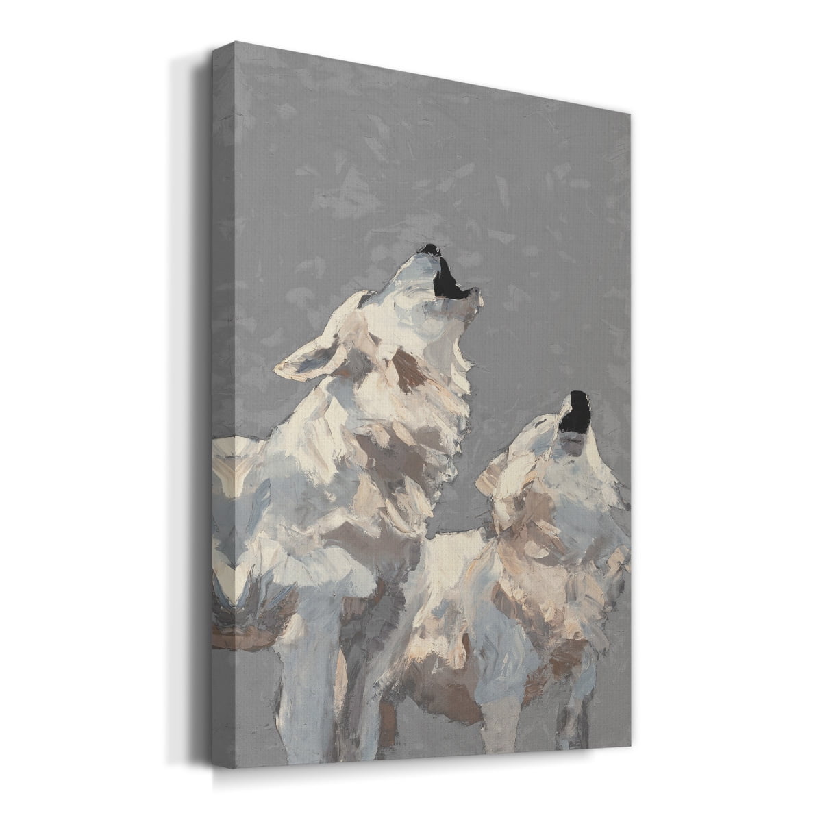 Midnight Wolves Premium Gallery Wrapped Canvas - Ready to Hang