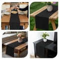 thumbnail image 4 of Table Runner Dresser Scarves 60 Inch Long,Deep Grey Pure Color Linen Dining Table Runners, 4 of 9